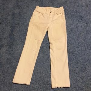 American eagle white cropped jeans